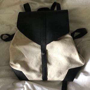 Deux Lux Demi Backpack, black and white